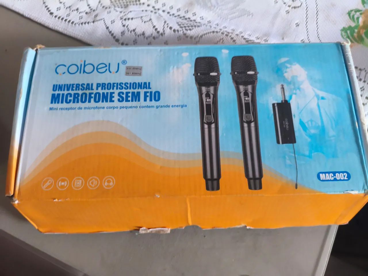 Kit microfone duplo recarregável - Foto 3