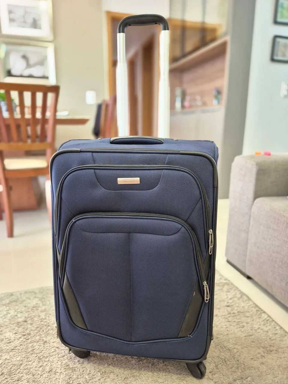 Mala Samsonite grande azul em perfeito estado