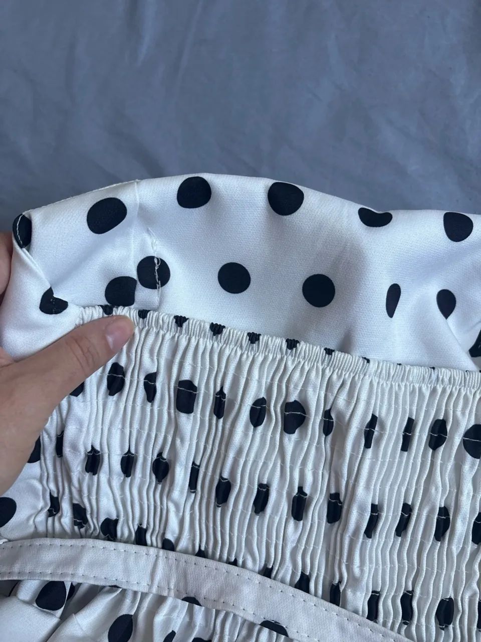 Blusa peplum em poá  - Foto 4