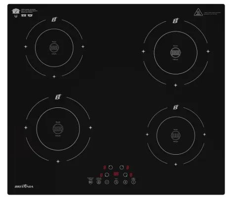 FOGÃO COOCKTOP INDUÇÃO 4 BOCAS