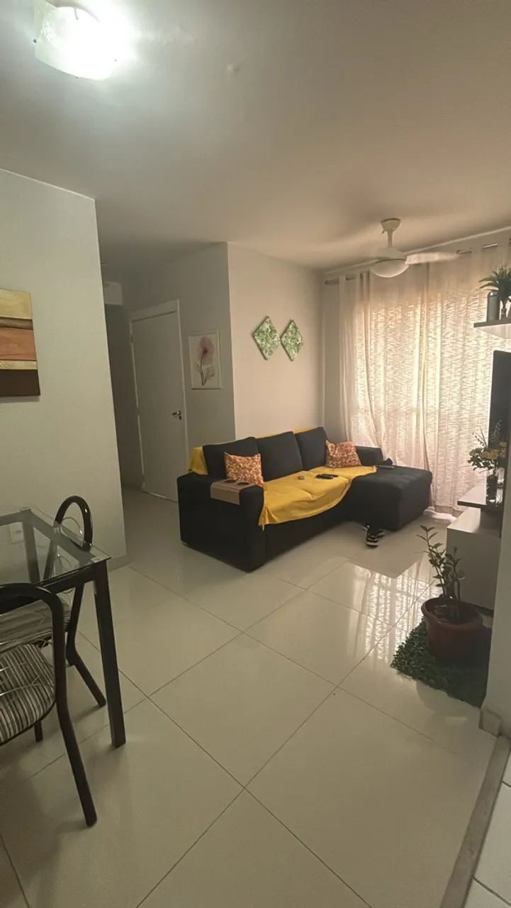 Sofá tecido Sued azul marinho com chaise fixo - Foto 5
