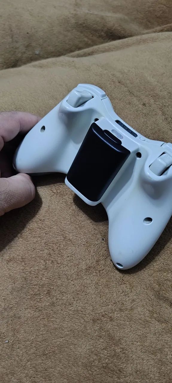 controle de Xbox 360 original branco funcionando  - Foto 5