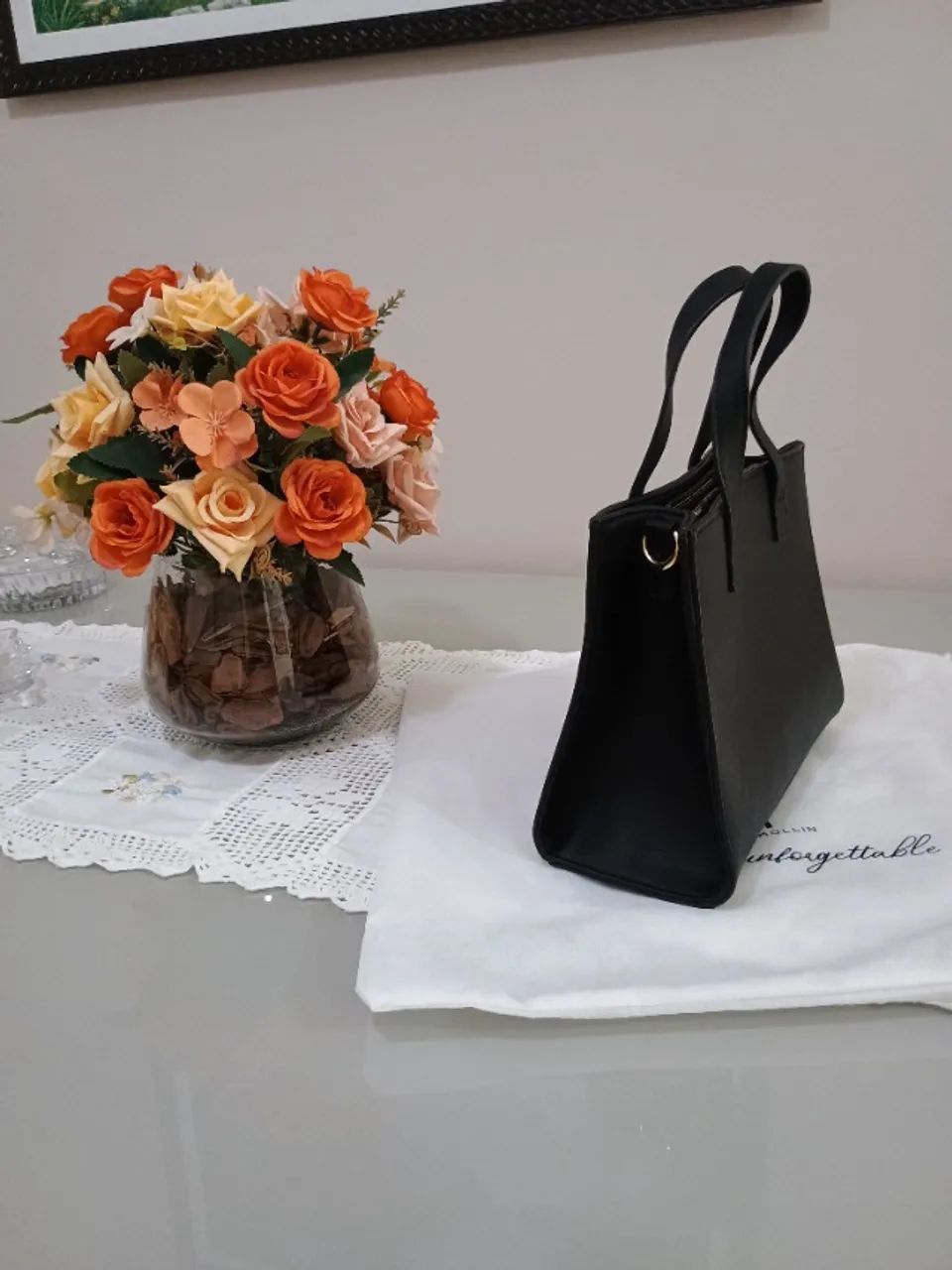 BOLSA FEMININA PHILLIP KOLLIN PRETA PEQUENA NOVÍSSIMA - Foto 3