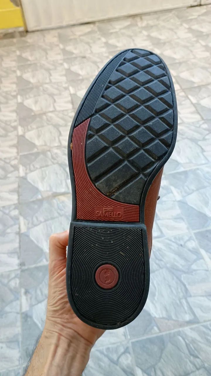 Sapato de couro Samello marrom - Foto 3