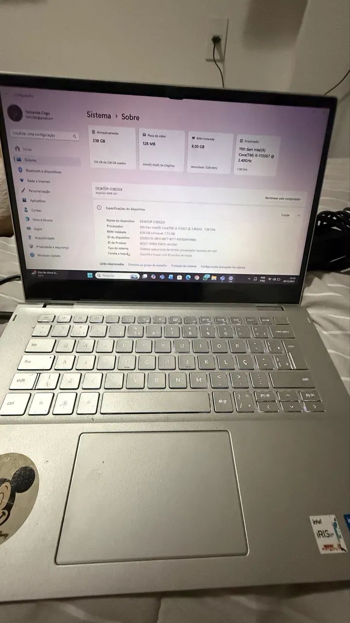 Dell Inspiron 5406 2 em 1