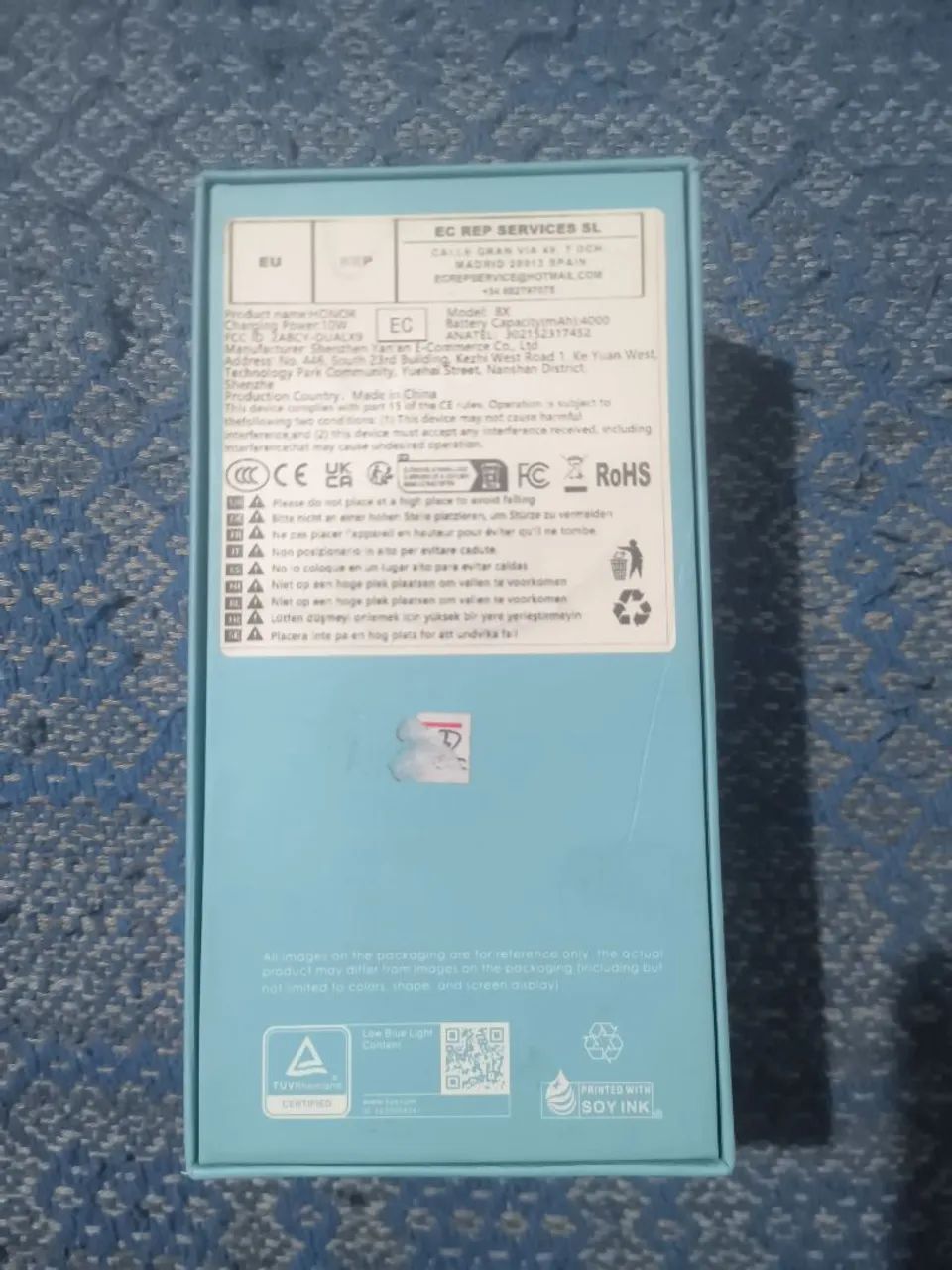 Honor 8X Completo na Caixa Original - Estado de Novo e Impecável - Foto 3