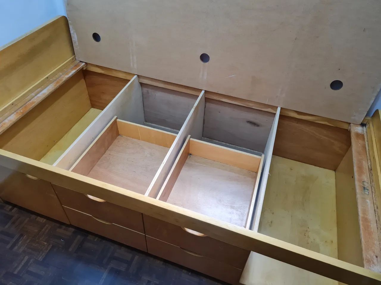 Cama solteiro madeira com gavetas - Foto 3