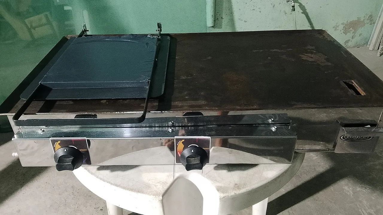 Chapa de lanchonete semi nova pouco usada  - Foto 5