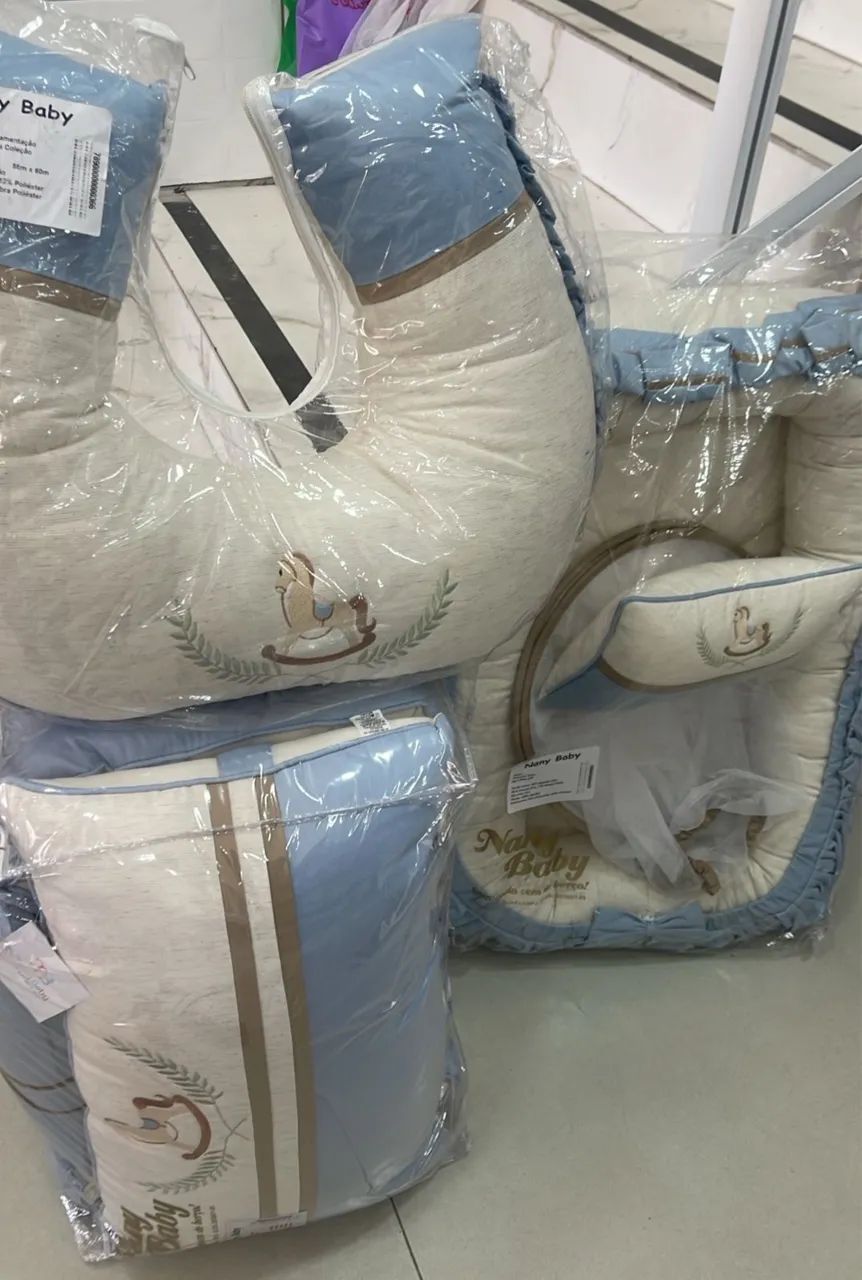 KIT BERÇO + Almofada de amamentação e ninho