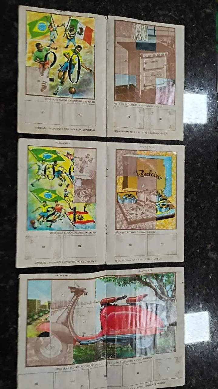 Suplemento do Álbum Pé de Ouro 1962 com 54 figurinhas  - Foto 2