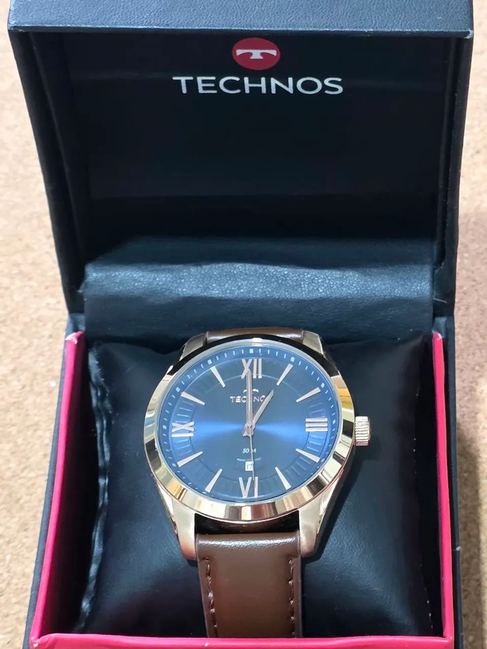Relógio Technos Masculino Rosê e Azul - Bateria Nova (Impecável) - Foto 3
