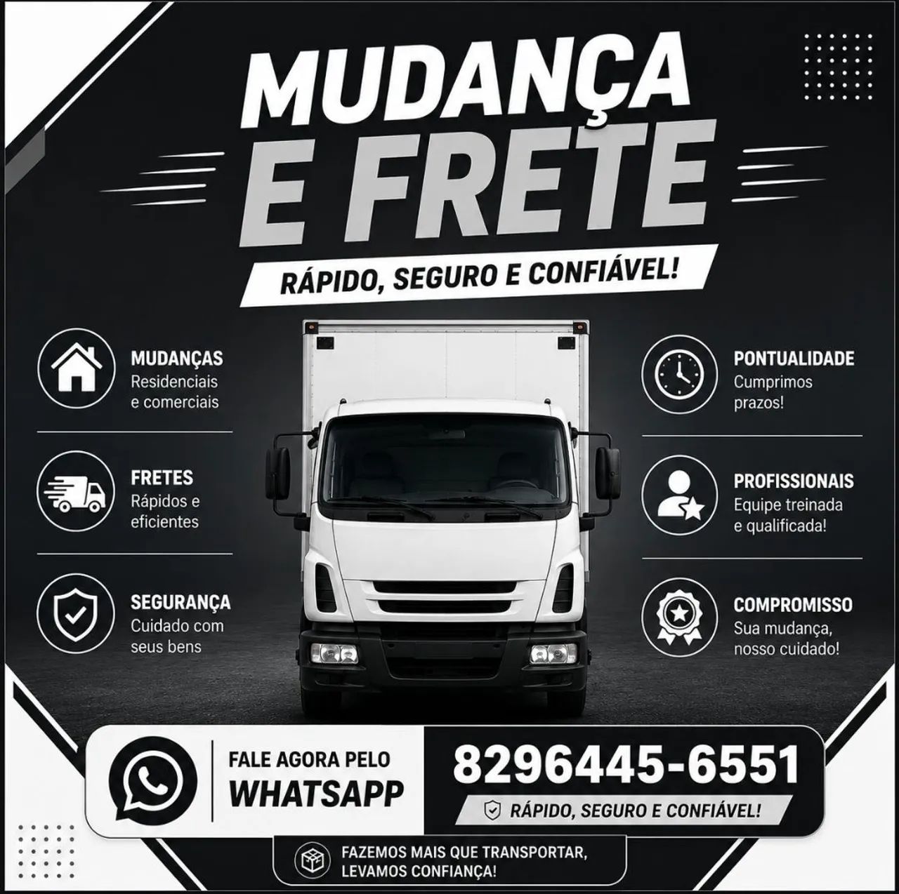 FAZEMOS MAIS QUE TRANSPORTAR, LEVAMOS CONFIANÇA 