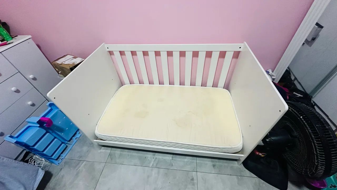 Berço cama completo com colchão novo - Foto 2
