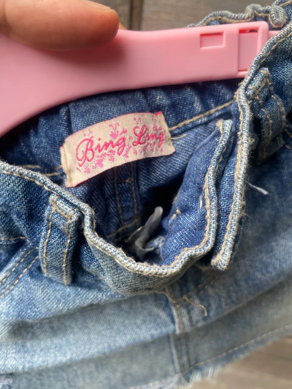 short saia jeans infantil - Foto 4