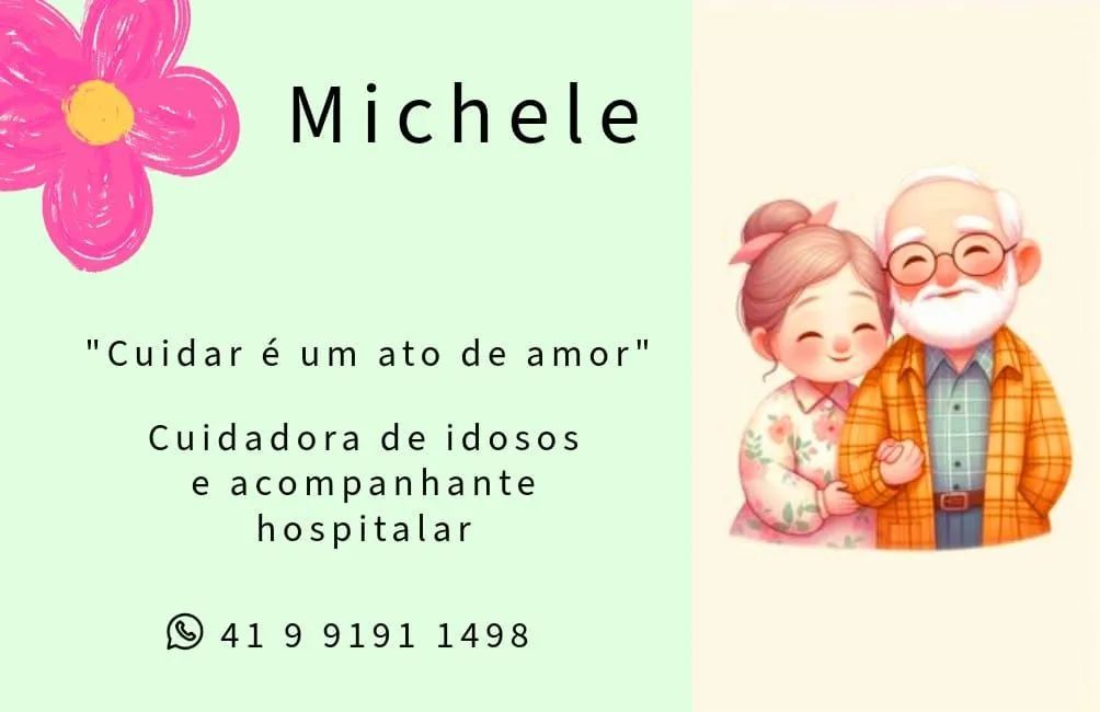 Sou Cuidadora de idosos 