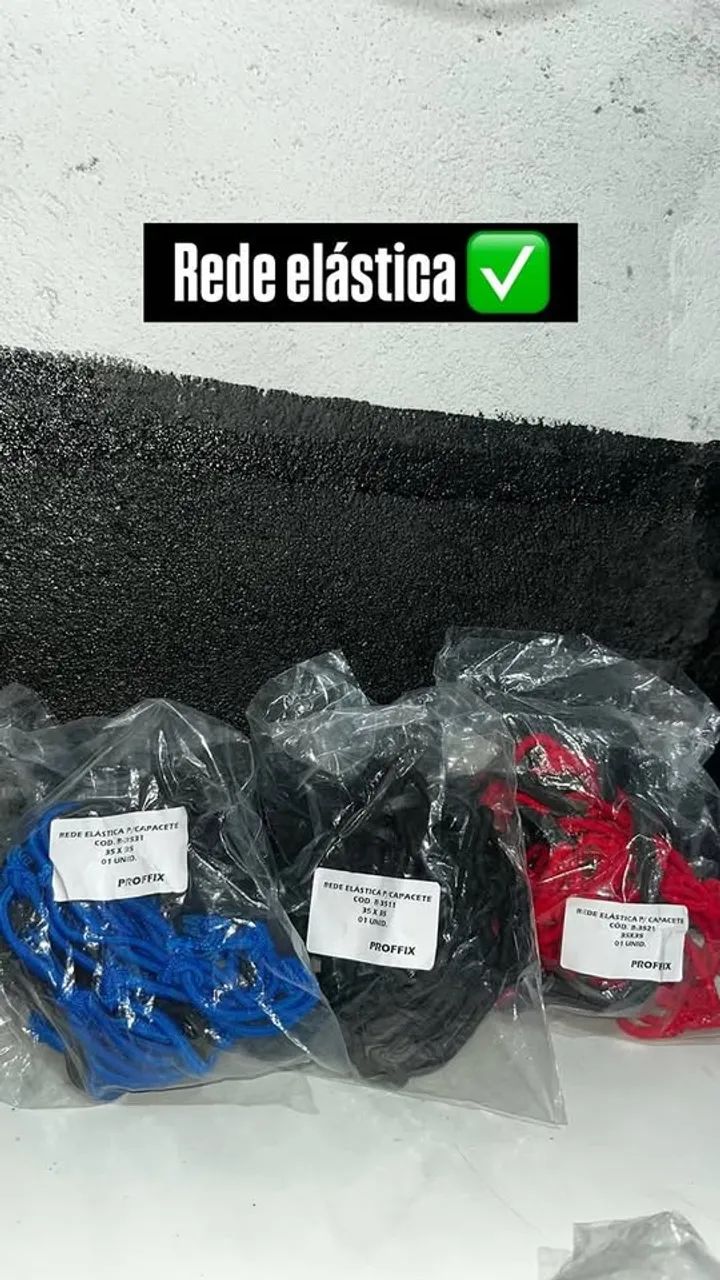 Rede Elástica para Capacete