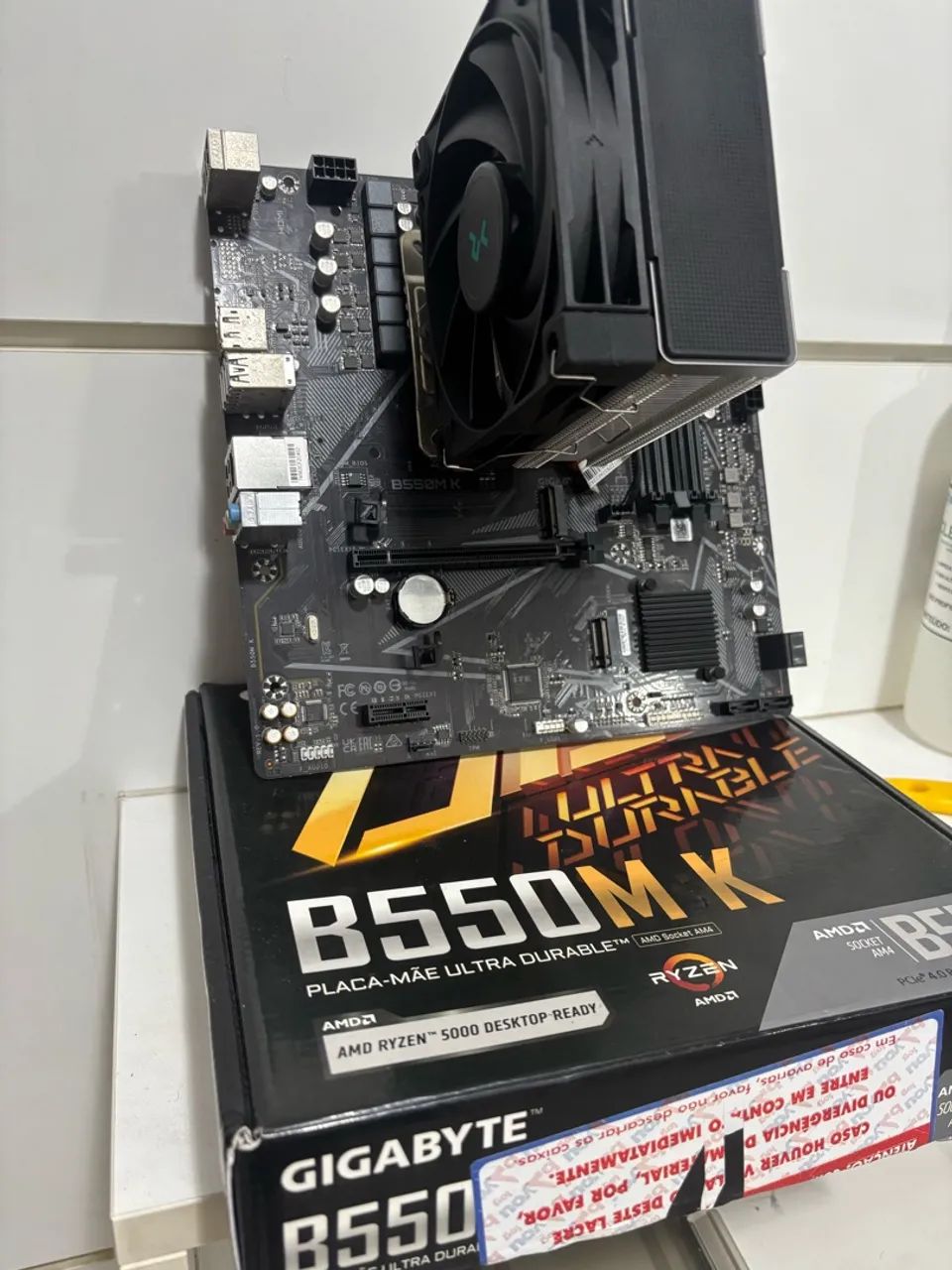 Kit Ryzen 7 5700x B550m-k DeepCool AK400 - Peças de Hardware