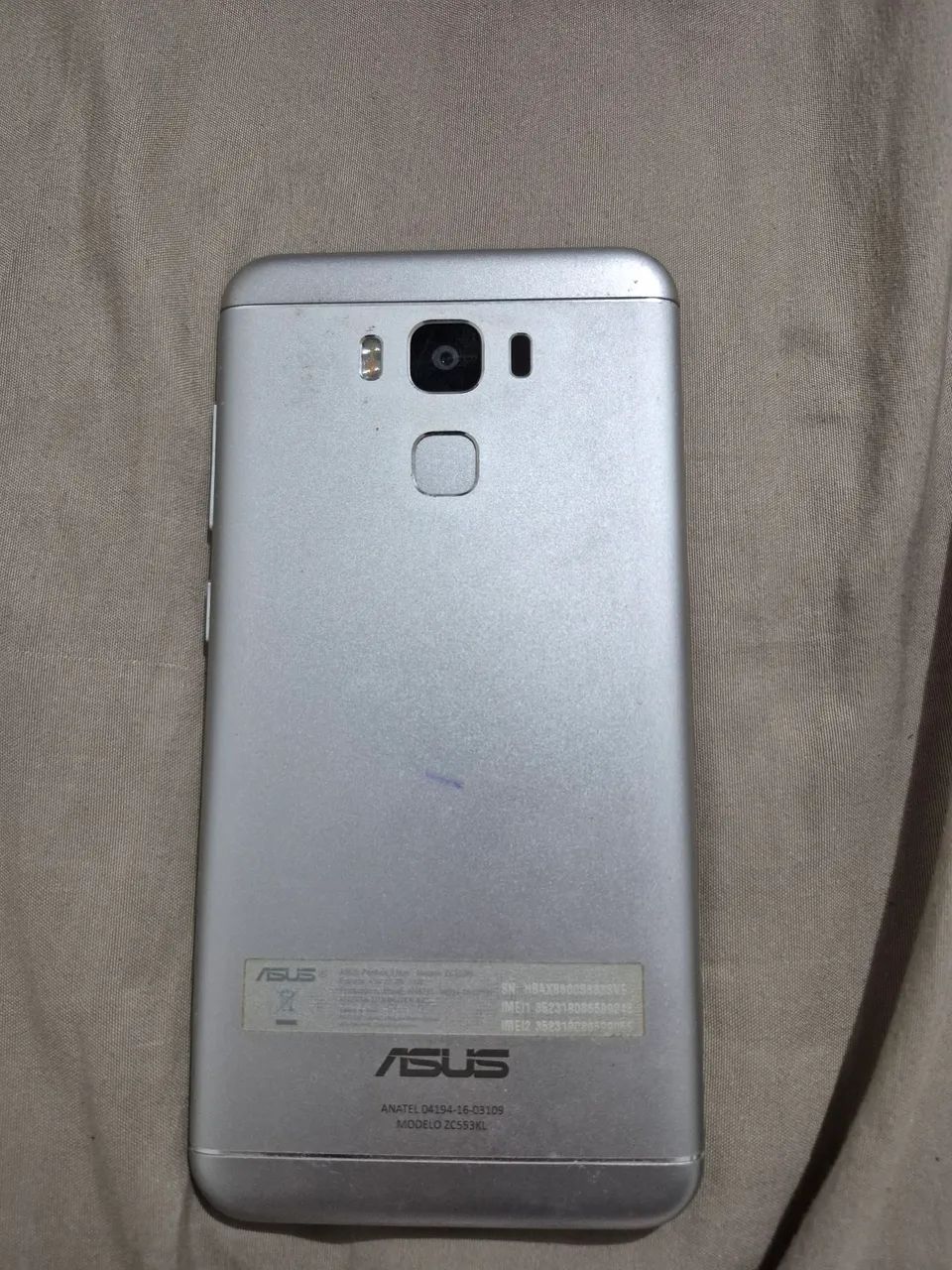 Celular branco usado antigo funcionando perfeito estado Asus Zenfone - Foto 2