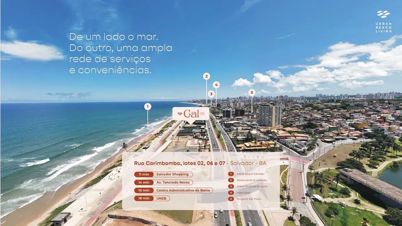 STUDIOS E 1 QUARTO Na Orla de Pituaçu NO GAL URBAN - Foto 3