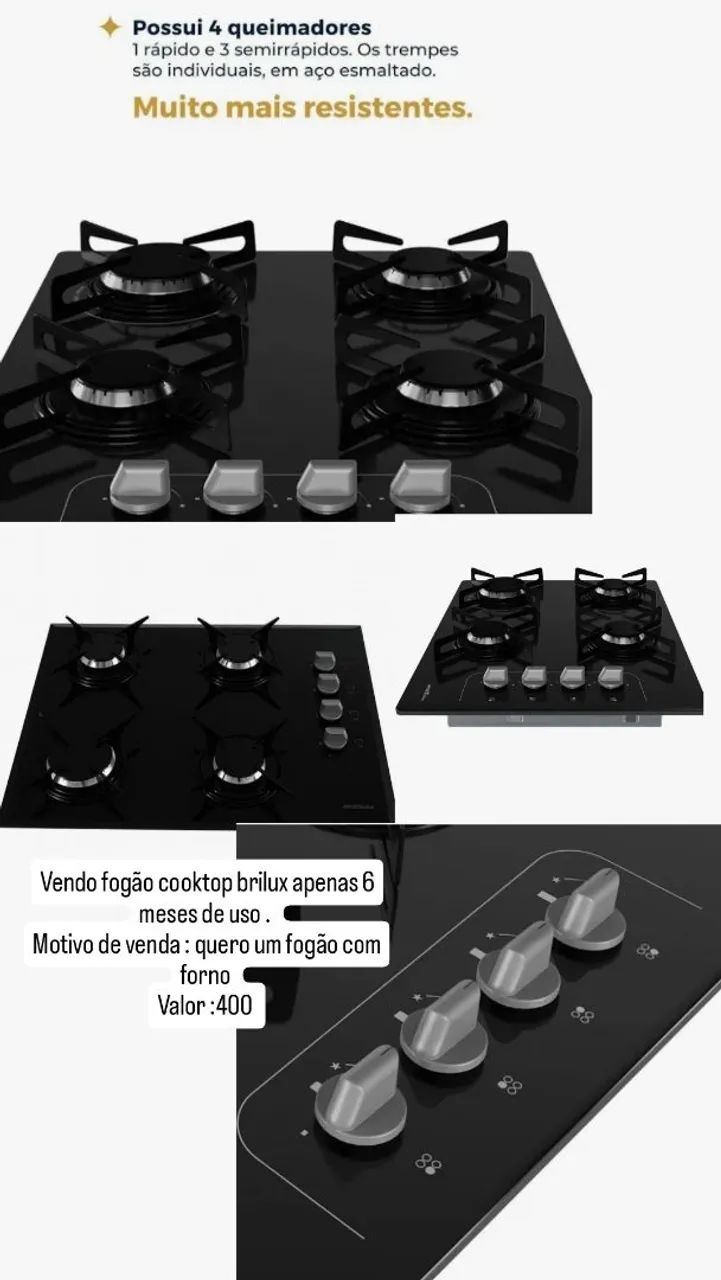 Fogão cooktop  - Foto 3