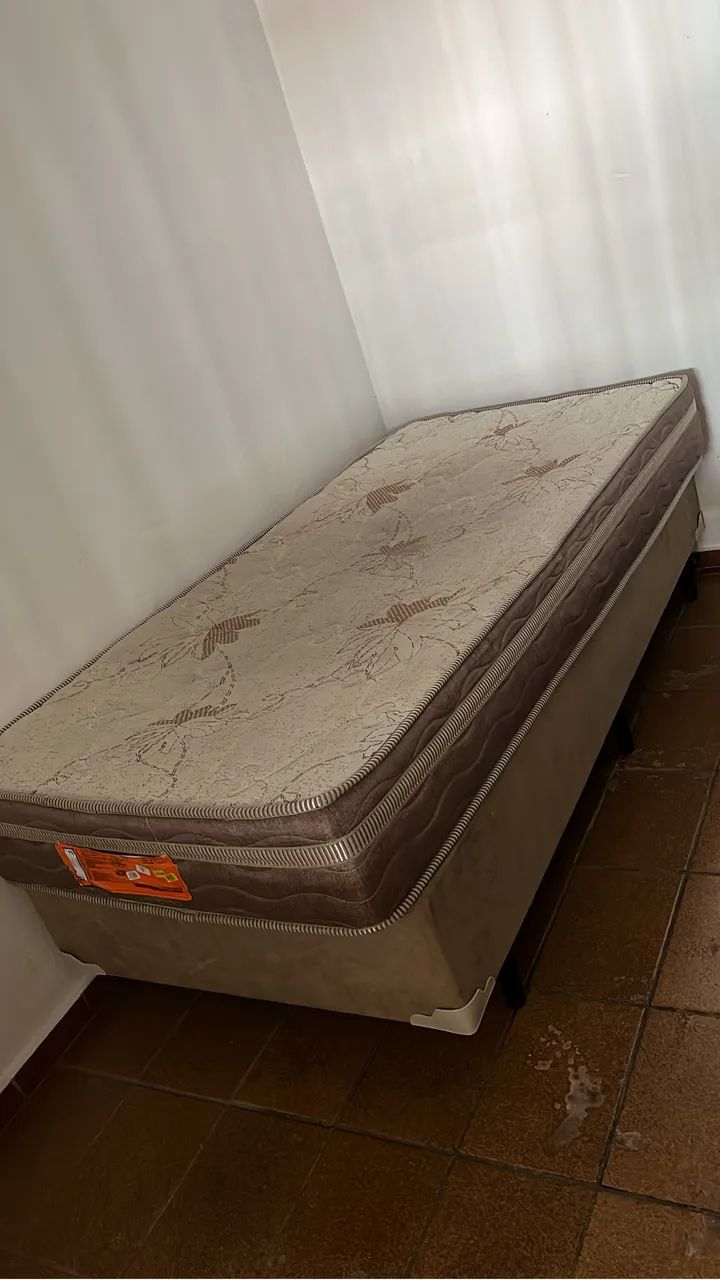 Cama de solteiro + colchão de molas ensacadas. - Foto 2