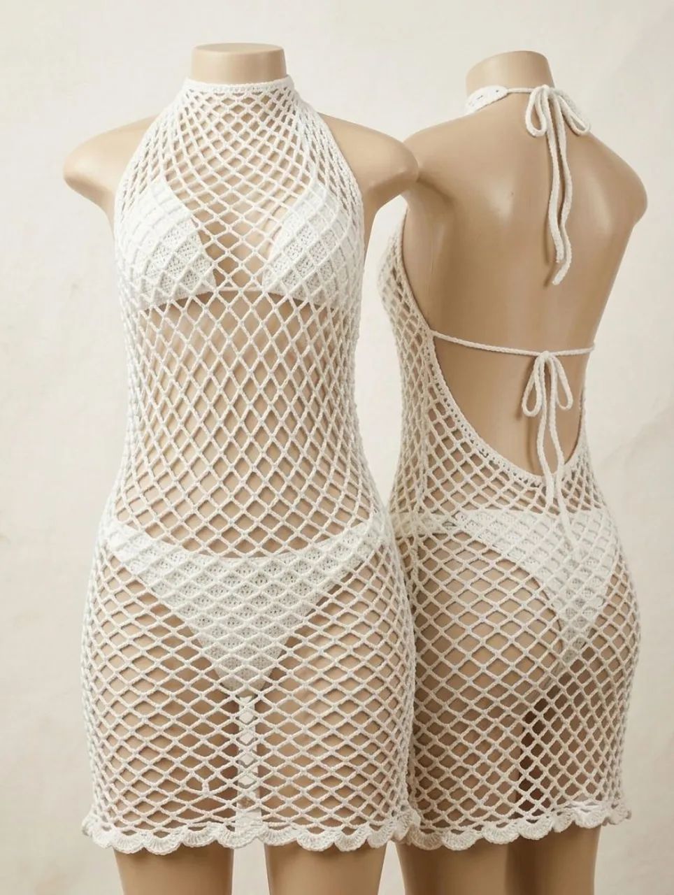 Vestido de crochê artesanal  - Foto 4