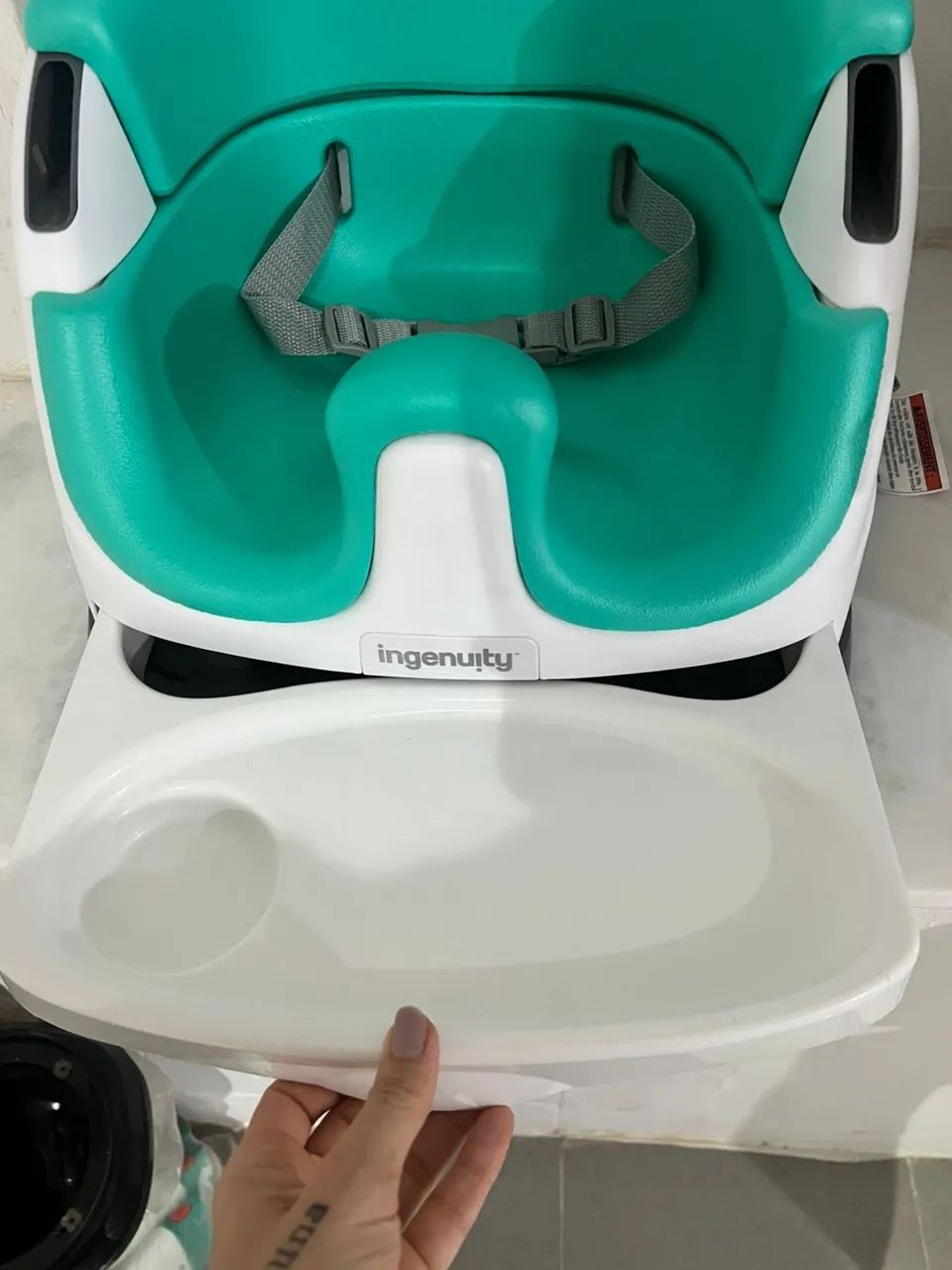Booster Infantil Ingenuity 2 em 1 - Assento para Alimentação e Piso - Foto 4