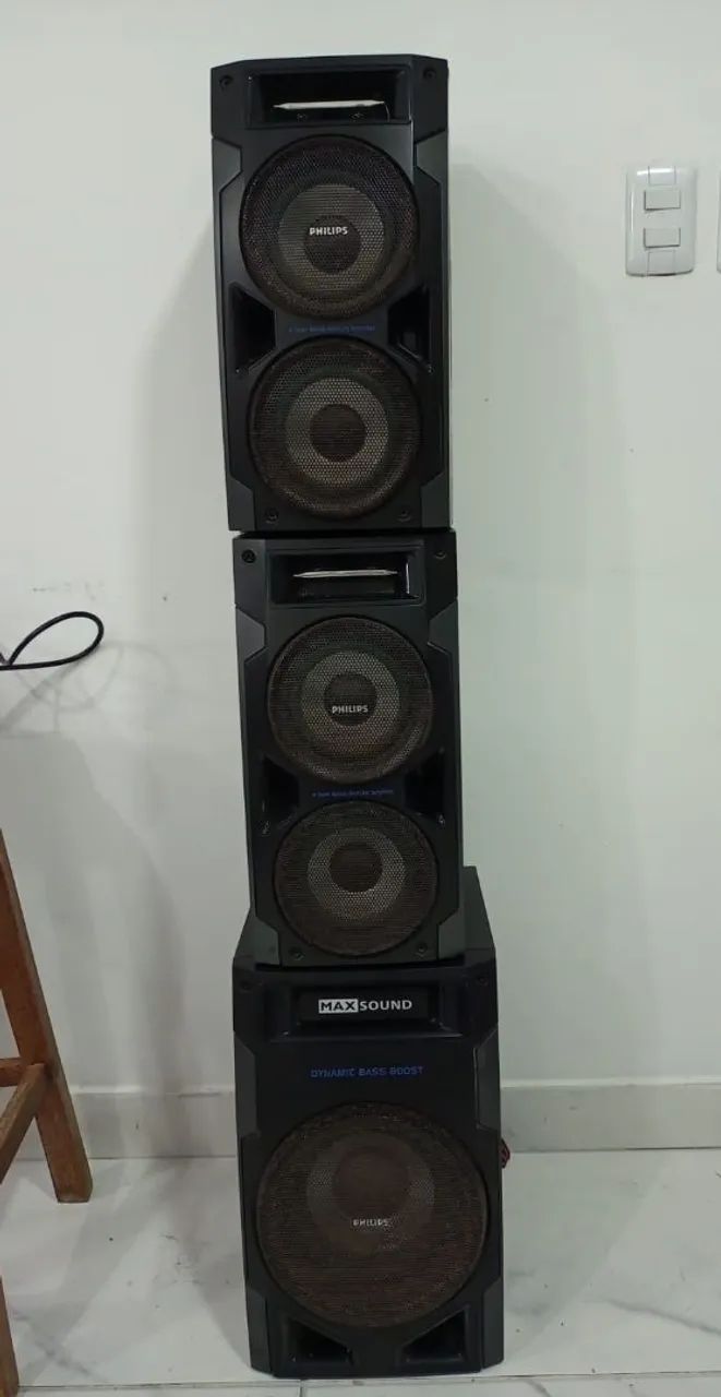 Caixa de som Philips antigo 