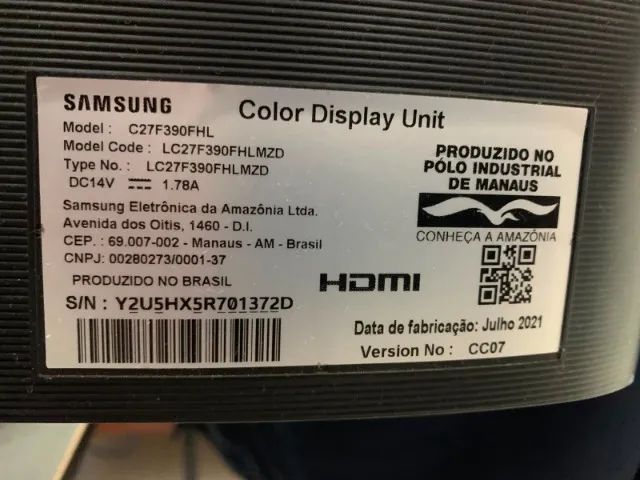 monitor samsung 27 polegadas tela curva - Foto 3