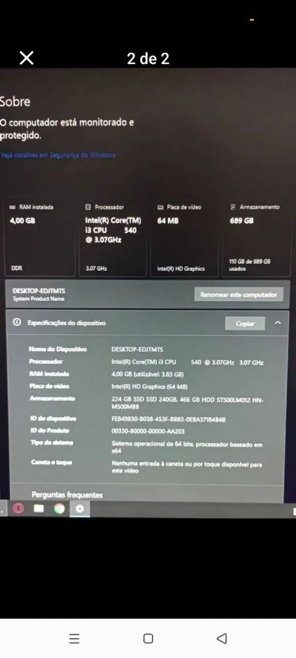 Pc i3 ssd 240 - Foto 2