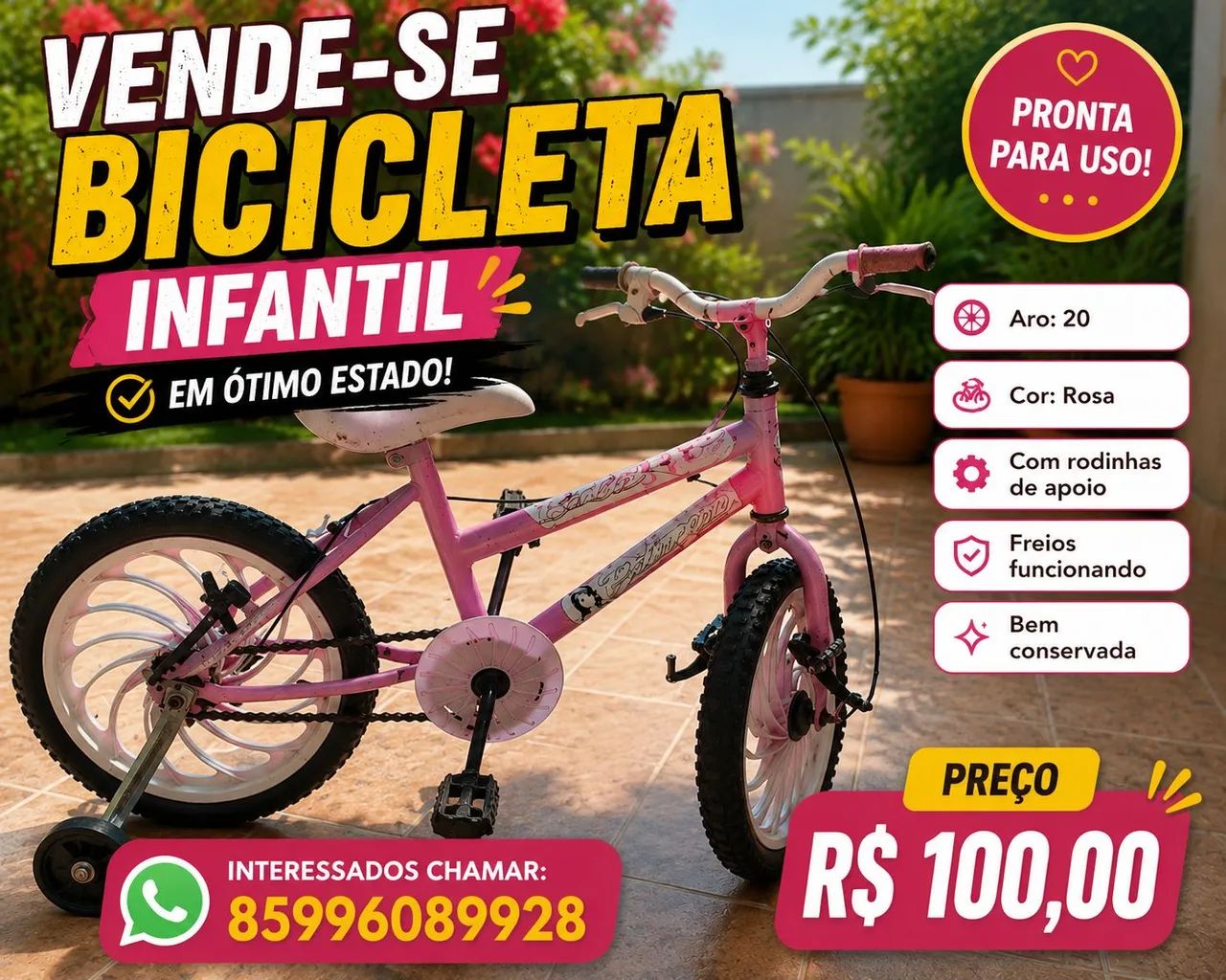 Bicicleta para criança 