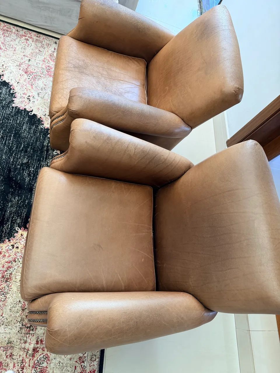 Poltronas em Couro caramelo  - Foto 2