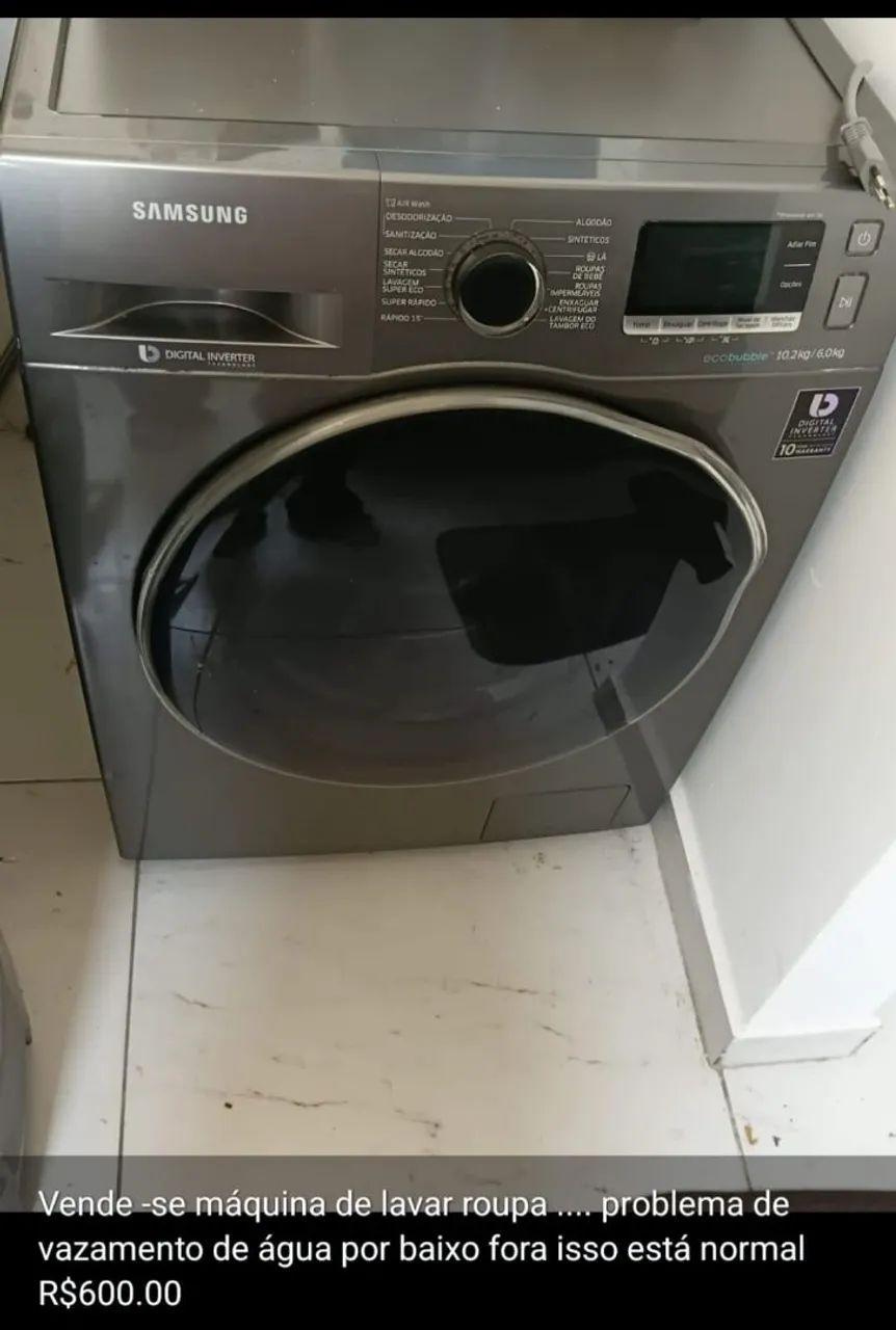 Lava e seca Samsung
