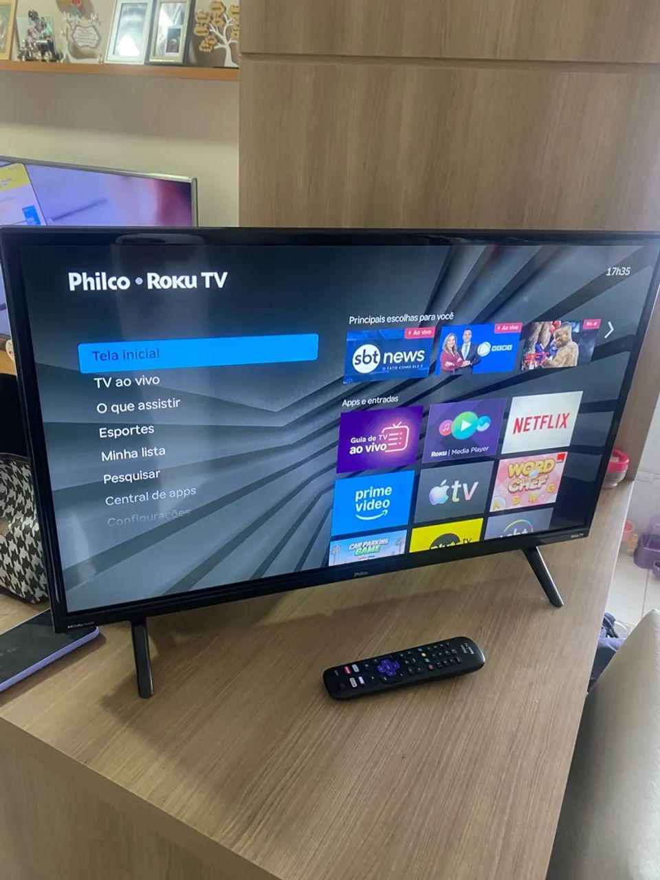 TV Philco 32 polegadas Roku Smart led com controle - Foto 2