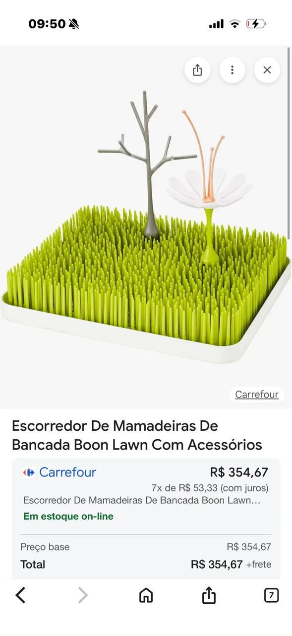 escorredor de mamadeiras e bicos Boon Patch. IMPORTADO  - Foto 2