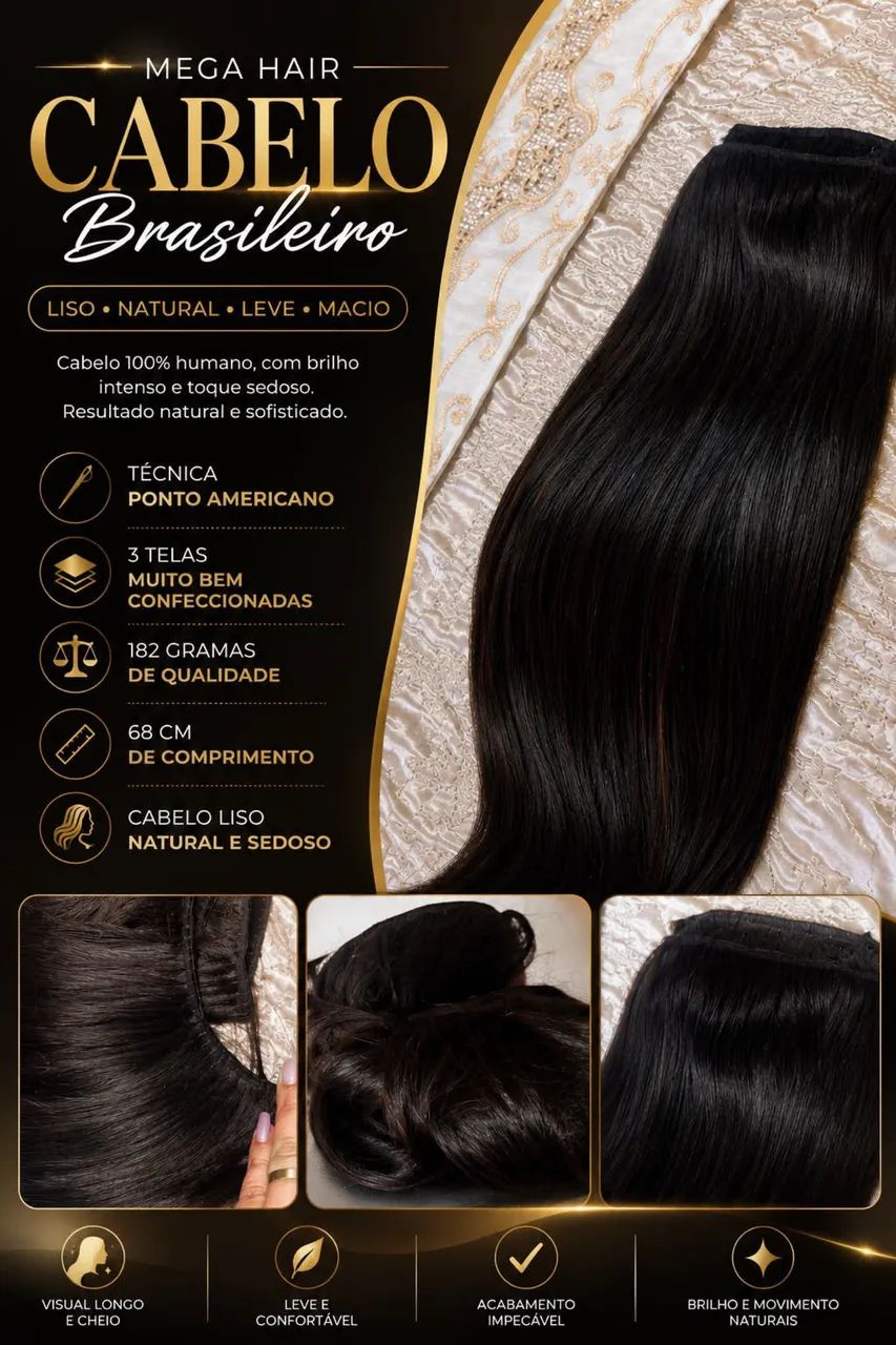 Mega hair cabelo brasileiro  - Foto 5