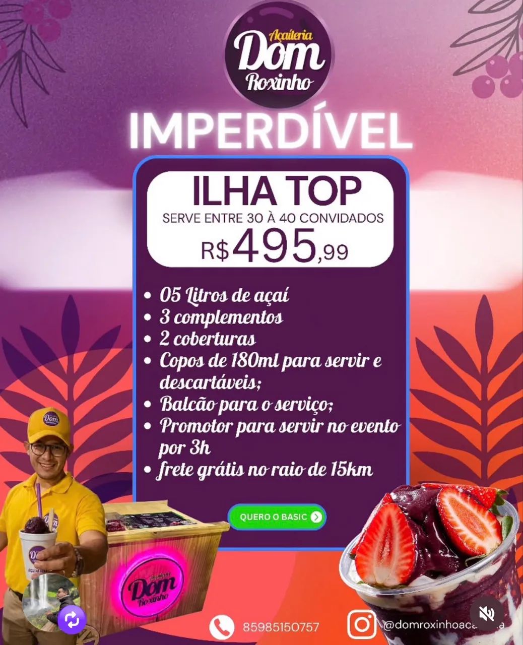 Ilha de açaí para sua Festa - Foto 4