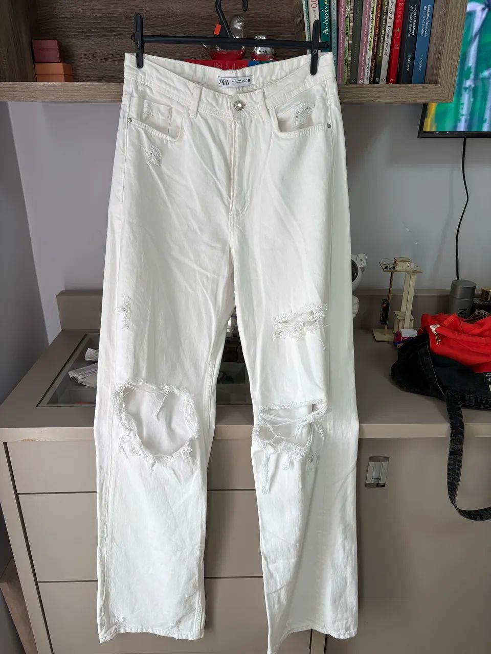 Calça Jeans Branca marca Zara  - Foto 5