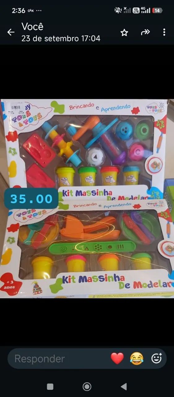 Kit massa de modelar completao