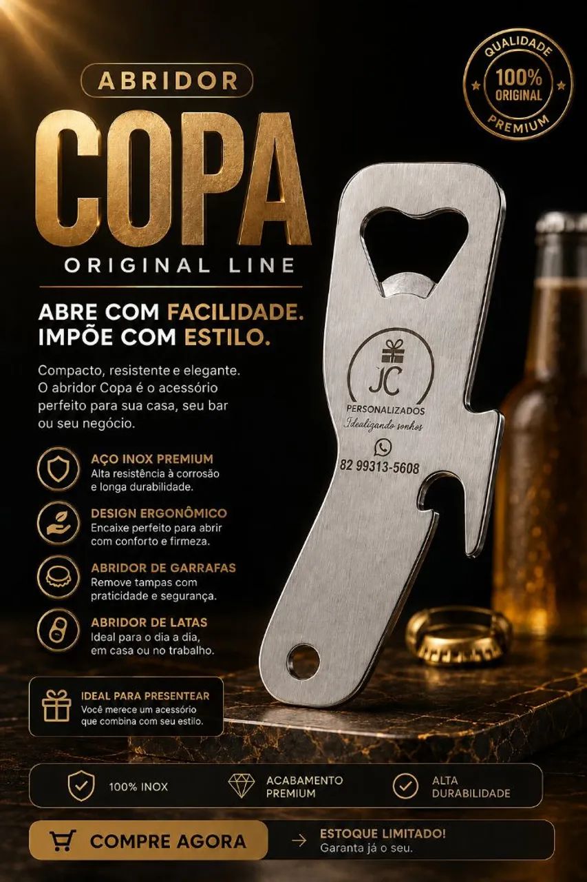 ABRIDOR ORIGINAL PERSONALIZADO 