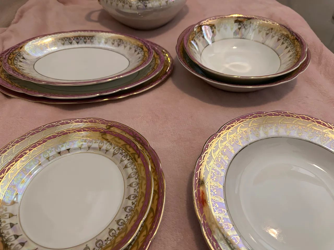 Aparelho de jantar vintage porcelana (Steatita - PR) 42 peças - Foto 3