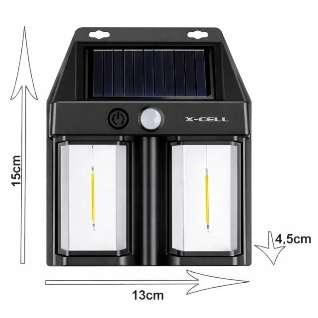Luminária Solar com Sensor de Presença Xc-lm-07 X-cell - Foto 5
