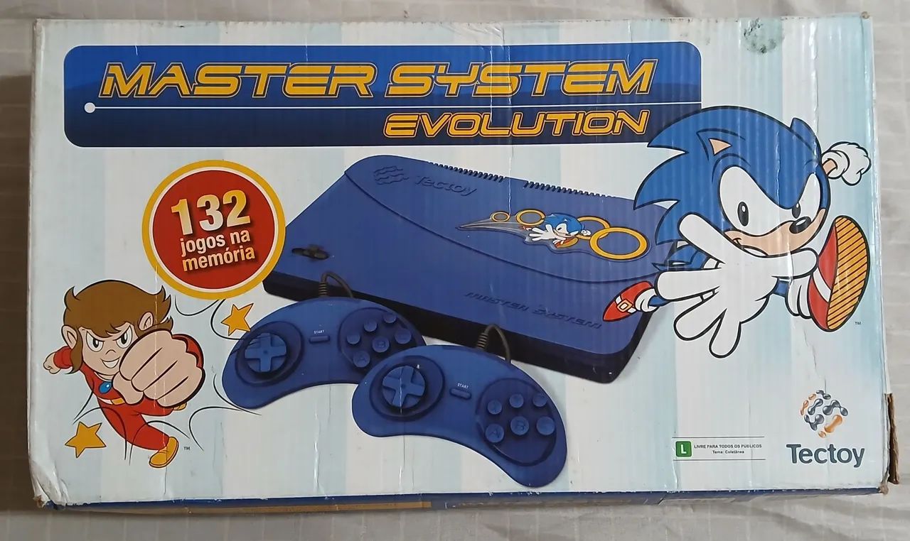 MASTER SYSTEM EVOLUTION TEC TOY SEGA 132 JOGOS NA MEMÓRIA  - Foto 5