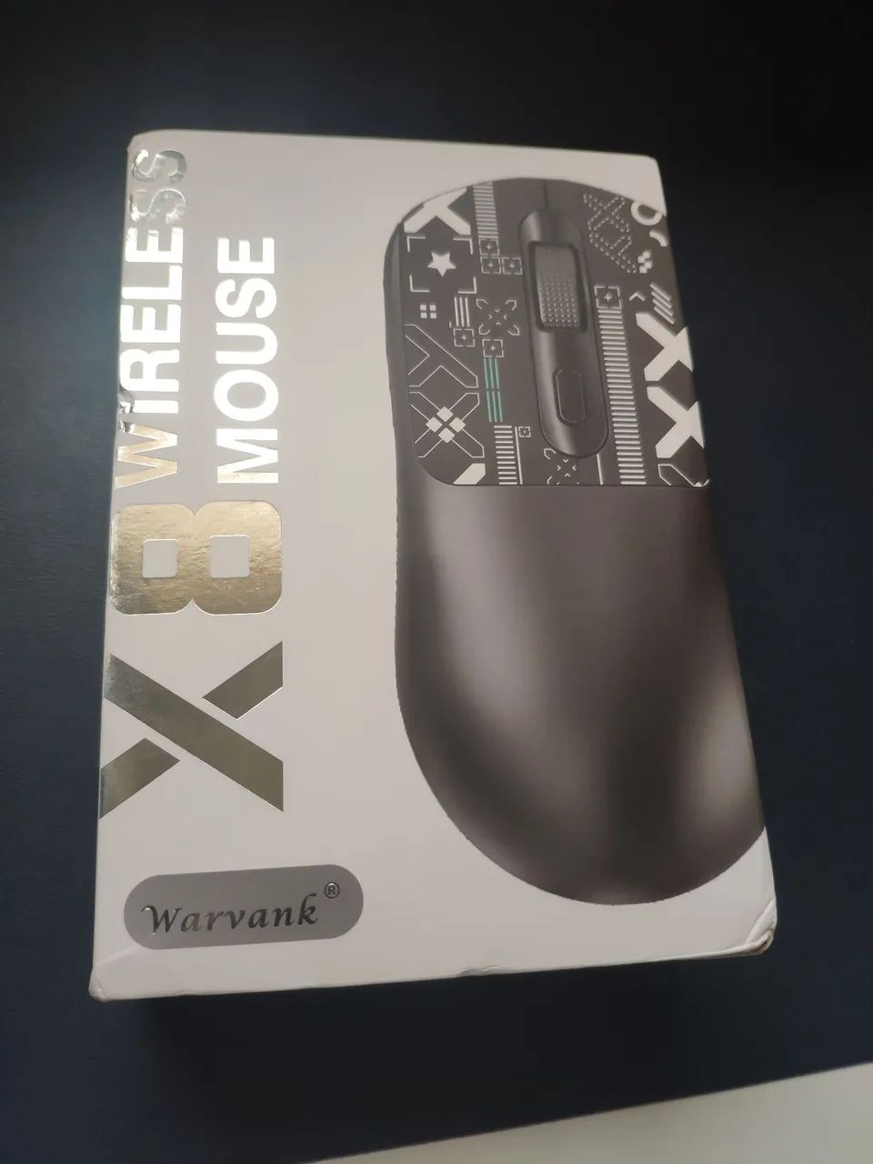 Mouse X8 Preto, 2.4G, bluetooth e fio. Novo!