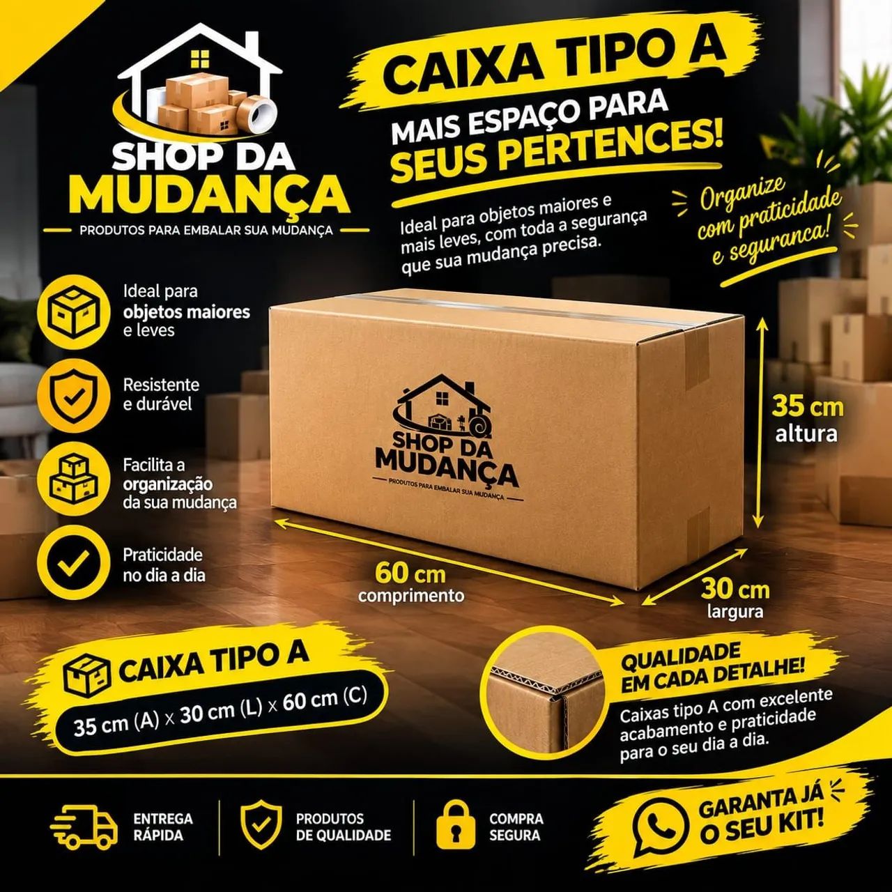 Kit mudança  - Foto 2