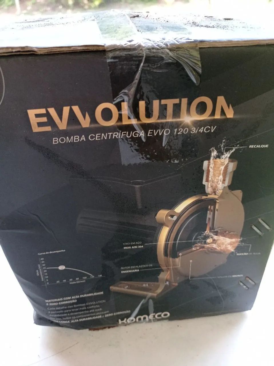 Bomba Centrífuga Komeco Evvolution Evvo 120 (3/4 CV) - Nova, na Caixa - Foto 2