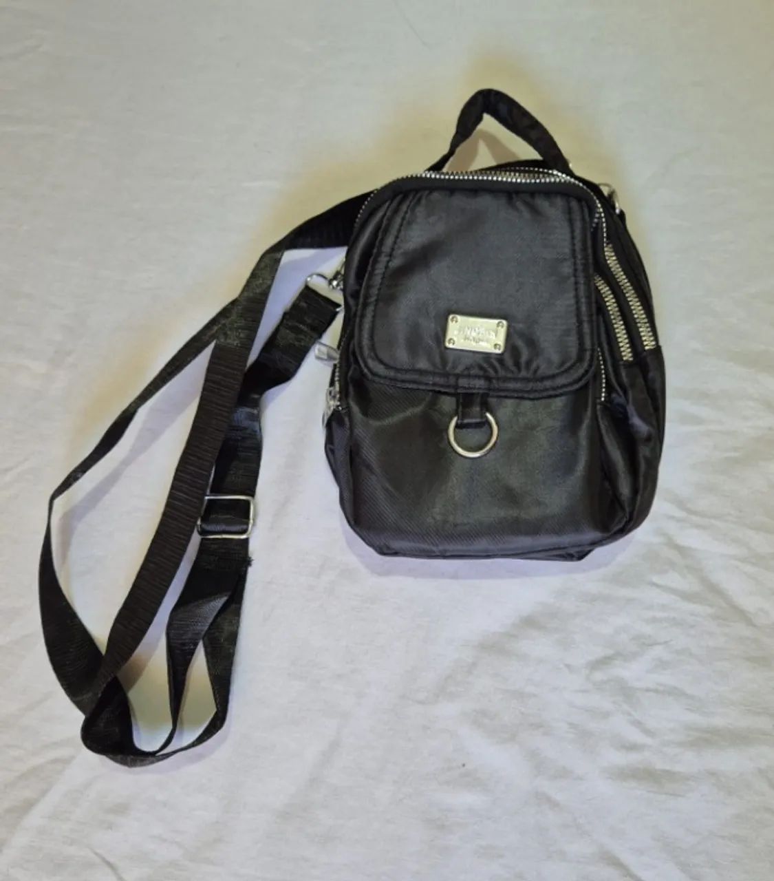 Bolsa pequena transversal preta nova - Foto 3