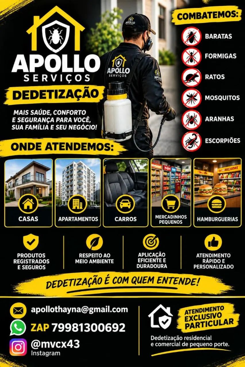 Serviço de dedetização 