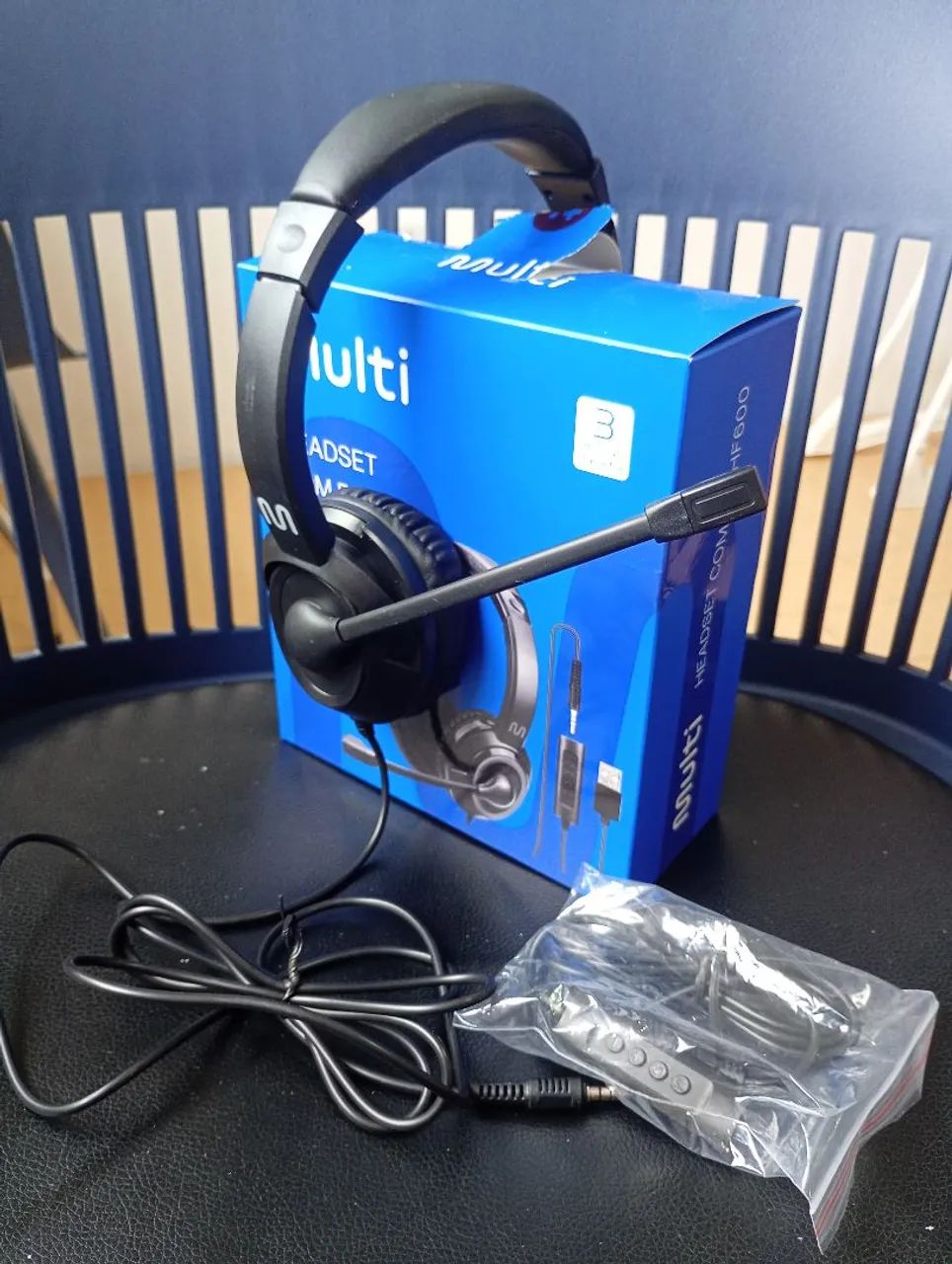 Headset Multilaser HF600 com fio (novo)