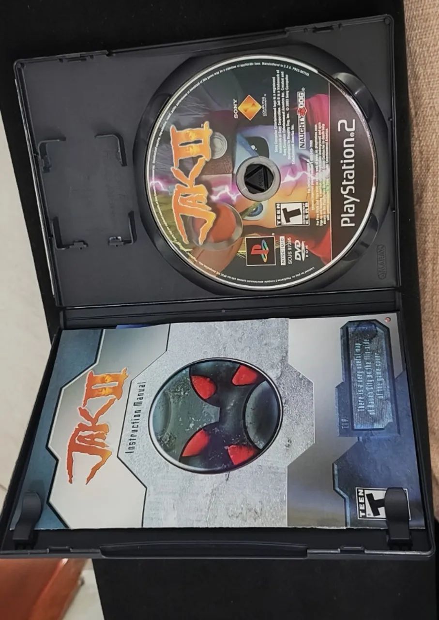 Jak II - PS2 - Original e Completo (Black Label) - Naughty Dog